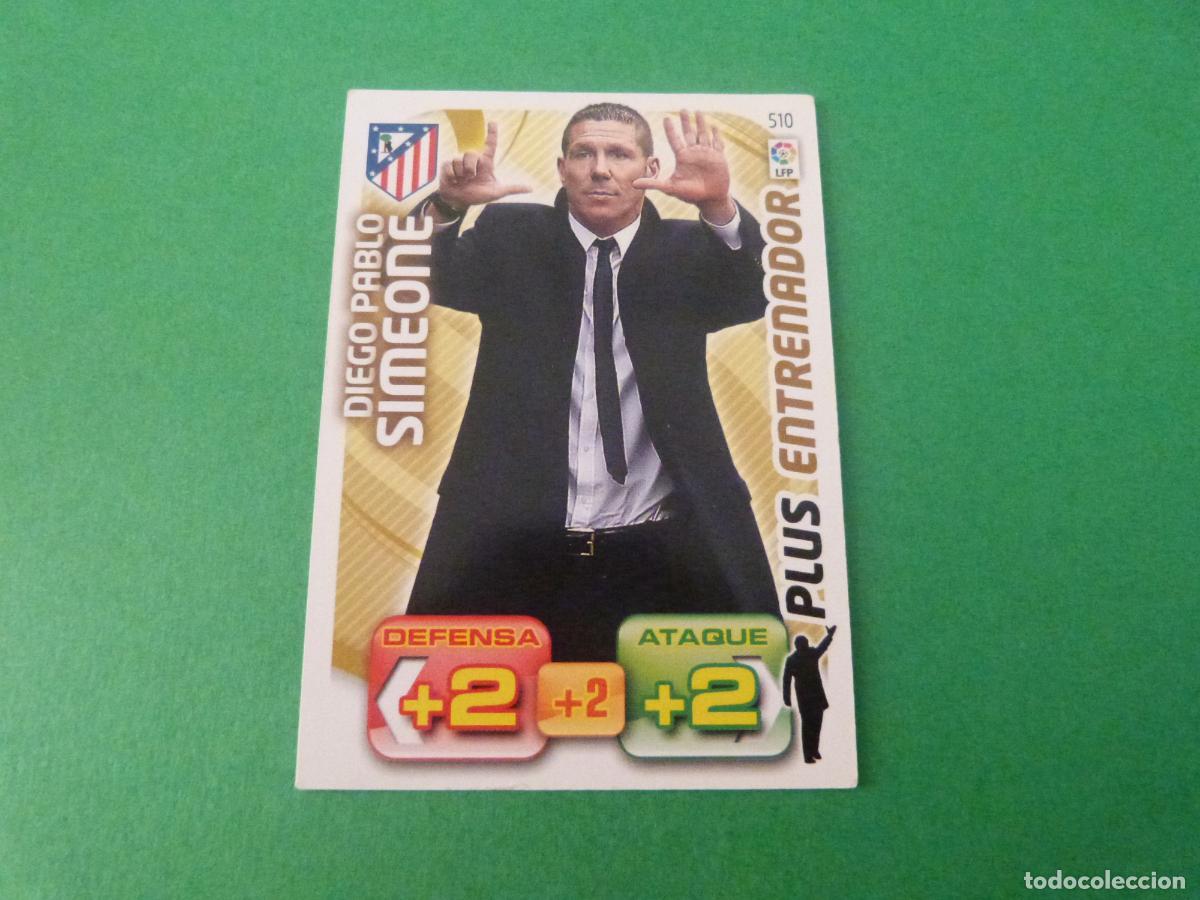 Cromos de f&uacute;tbol: TRADING CARD FUTBOL SIMEONE ATLETICO DE MADRID N&ordm; 510 LIGA ADRENALYN XL 2011-2012/11-12 PANINI