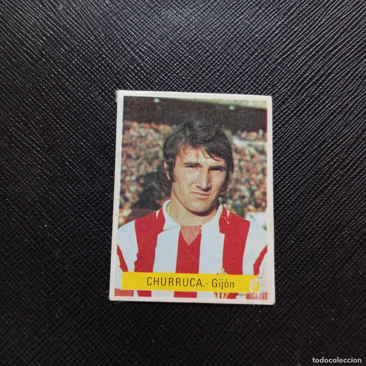 Cromos de f&uacute;tbol: CHURRUCA SPORTING GIJON FINI 1975 1976 CROMO FUTBOL LIGA 75 76 - DESPEGADO - A124 PG163