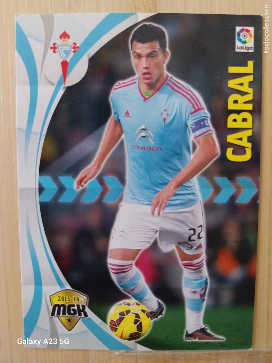 Cromos de f&uacute;tbol: CABRAL CELTA VIGO MGK PANINI 2015 15 16 CROMO 114 CARD ORIGINAL MEGACRACKS *