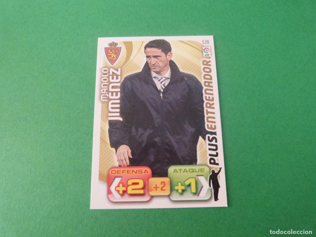 Cromos de f&uacute;tbol: TRADING CARD FUTBOL MANOLO JIMENEZ REAL ZARAGOZA N&ordm; 528 LIGA ADRENALYN XL 2011-2012/11-12 PANINI