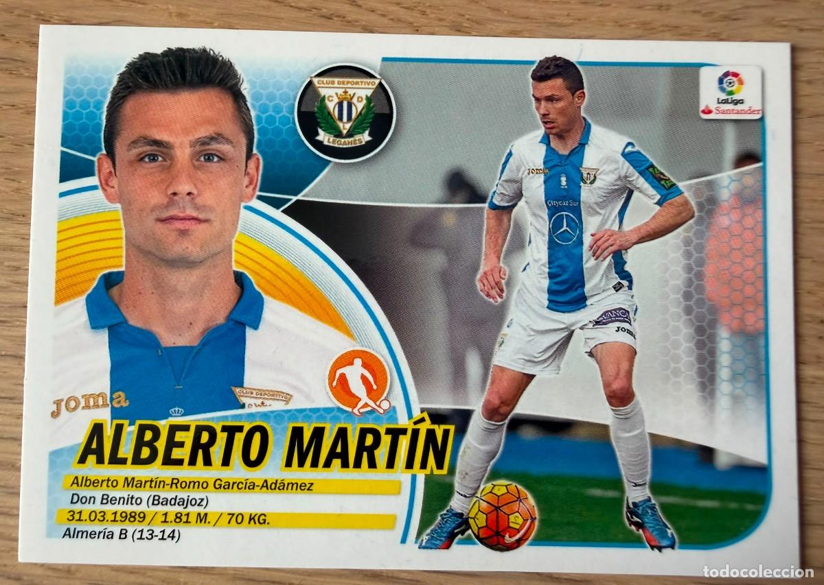 Cromos de f&uacute;tbol: 8 ALBERTO MARTIN LEGANES 16 17 2016 2017 LIGA SANTANDER COLECCIONES ESTE SIN PEGAR STICKER