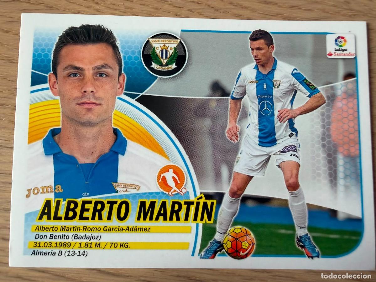 Cromos de f&uacute;tbol: 8 ALBERTO MARTIN LEGANES 16 17 2016 2017 LIGA SANTANDER COLECCIONES ESTE SIN PEGAR STICKER