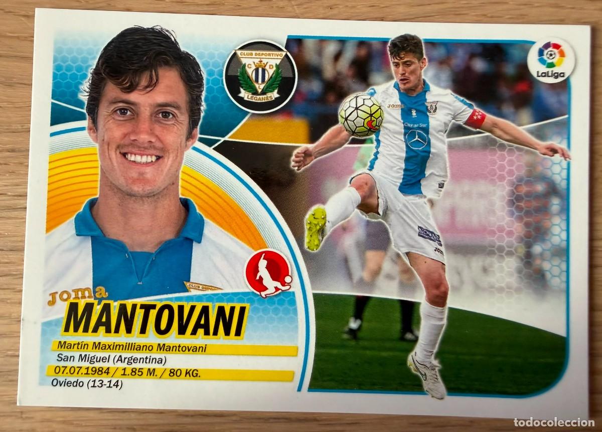 Cromos de f&uacute;tbol: 5 MANTOVANI LOGO SOLO LIGA LEGANES 16 17 2016 2017 LIGA SANTANDER COLECCIONES ESTE SIN PEGAR STICKER