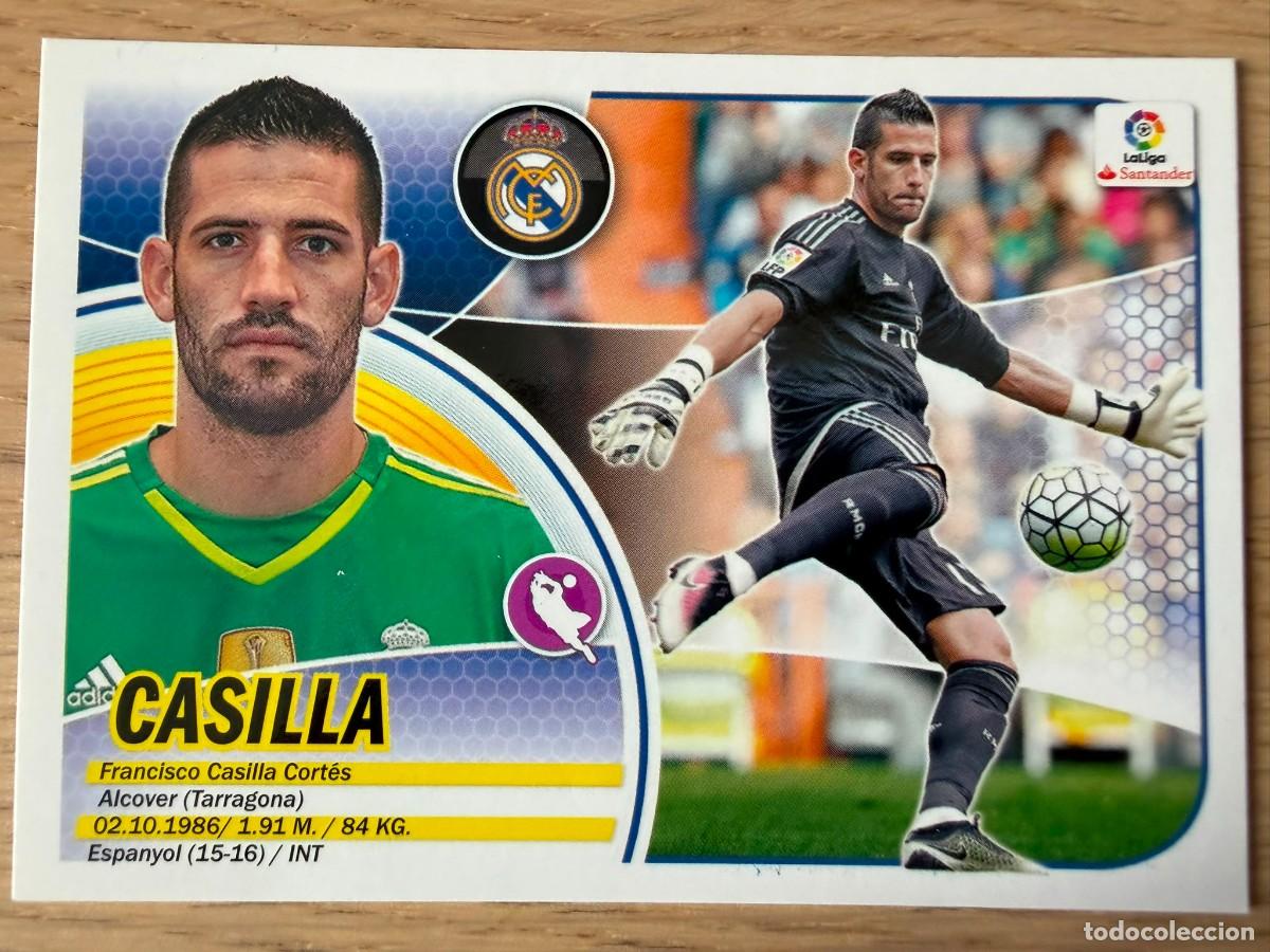 Cromos de f&uacute;tbol: 2 CASILLA REAL MADRID 16 17 2016 2017 LIGA SANTANDER COLECCIONES ESTE SIN PEGAR STICKER