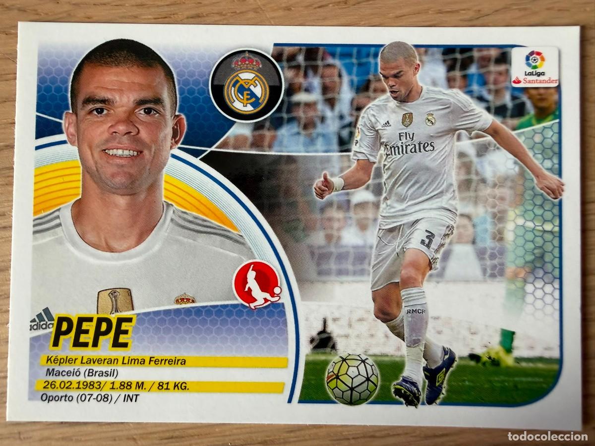 Cartes &agrave; collectionner de Football: 4 PEPE REAL MADRID 16 17 2016 2017 LIGA SANTANDER COLECCIONES ESTE SIN PEGAR STICKER