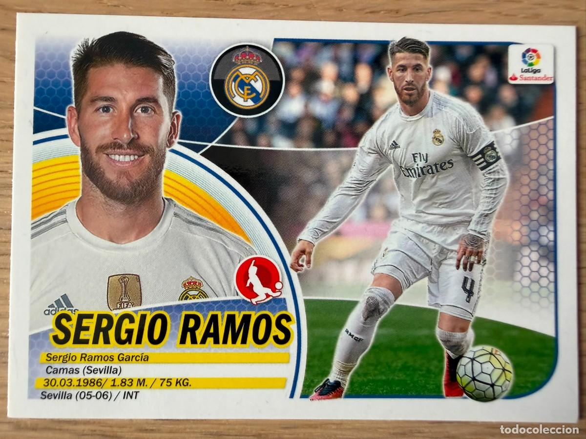 Cartes &agrave; collectionner de Football: 5 SERGIO RAMOS REAL MADRID 16 17 2016 2017 LIGA SANTANDER COLECCIONES ESTE SIN PEGAR STICKER