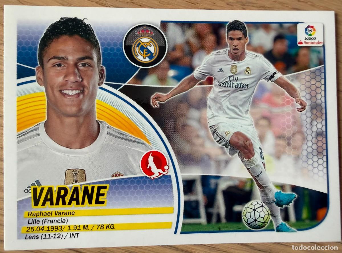 Cromos de Futebol: 6A 6 A VARANE REAL MADRID 16 17 2016 2017 LIGA SANTANDER COLECCIONES ESTE SIN PEGAR STICKER