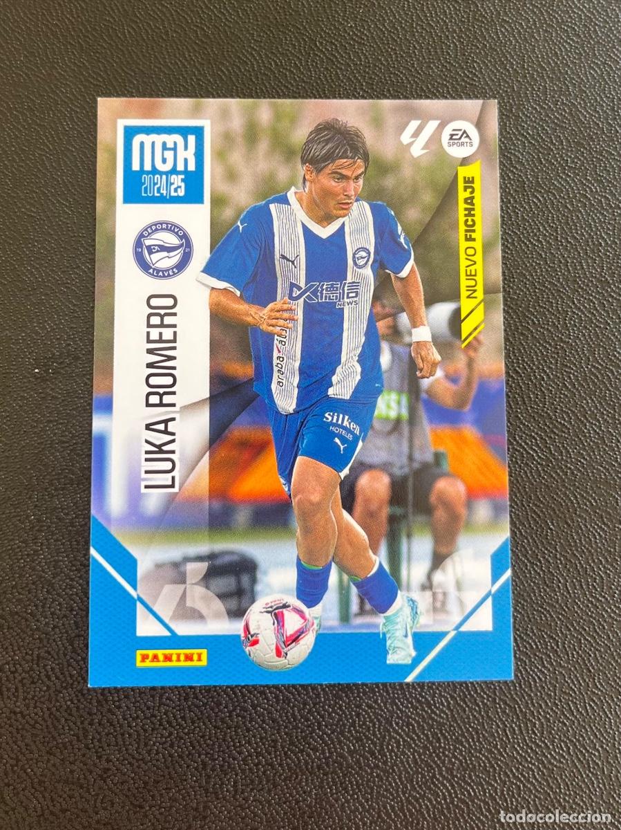 Cromos de f&uacute;tbol: 441 LUKA ROMERO NUEVO FICHAJE DEPORTIVO ALAV&Eacute;S MGK MEGACRACKS 24 25 PANINI CROMO LA LIGA 2024 2025