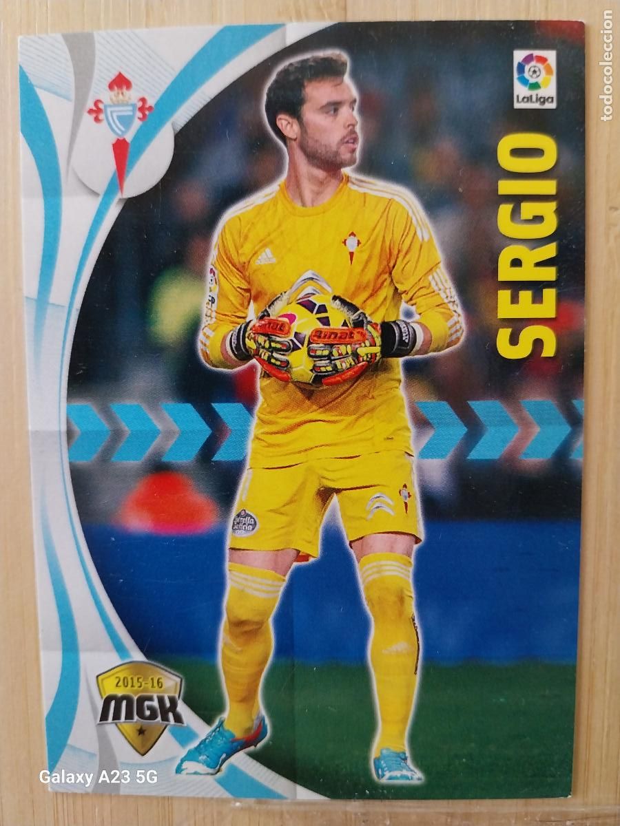 Cromos de f&uacute;tbol: SERGIO CELTA VIGO MGK PANINI 2015 15 16 CROMO 111 CARD ORIGINAL MEGACRACKS *