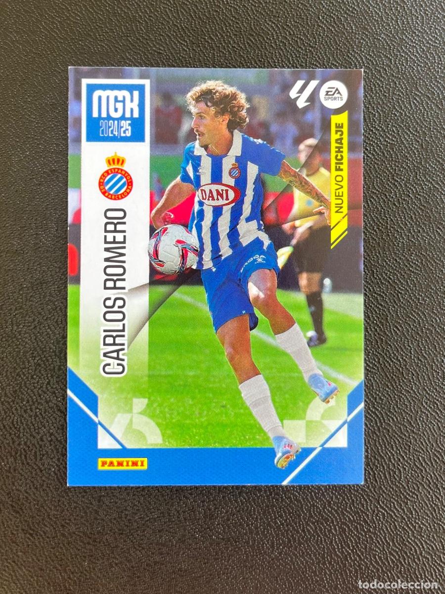 Cromos de f&uacute;tbol: 446 CARLOS ROMERO NUEVO FICHAJE RCD ESPANYOL MGK MEGACRACKS 24 25 PANINI CROMO LA LIGA 2024 2025