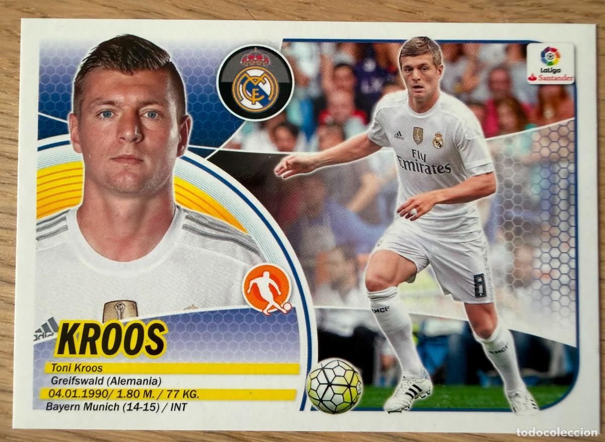 Cromos de f&uacute;tbol: 9 TONI KROOS REAL MADRID 16 17 2016 2017 LIGA SANTANDER COLECCIONES ESTE SIN PEGAR STICKER