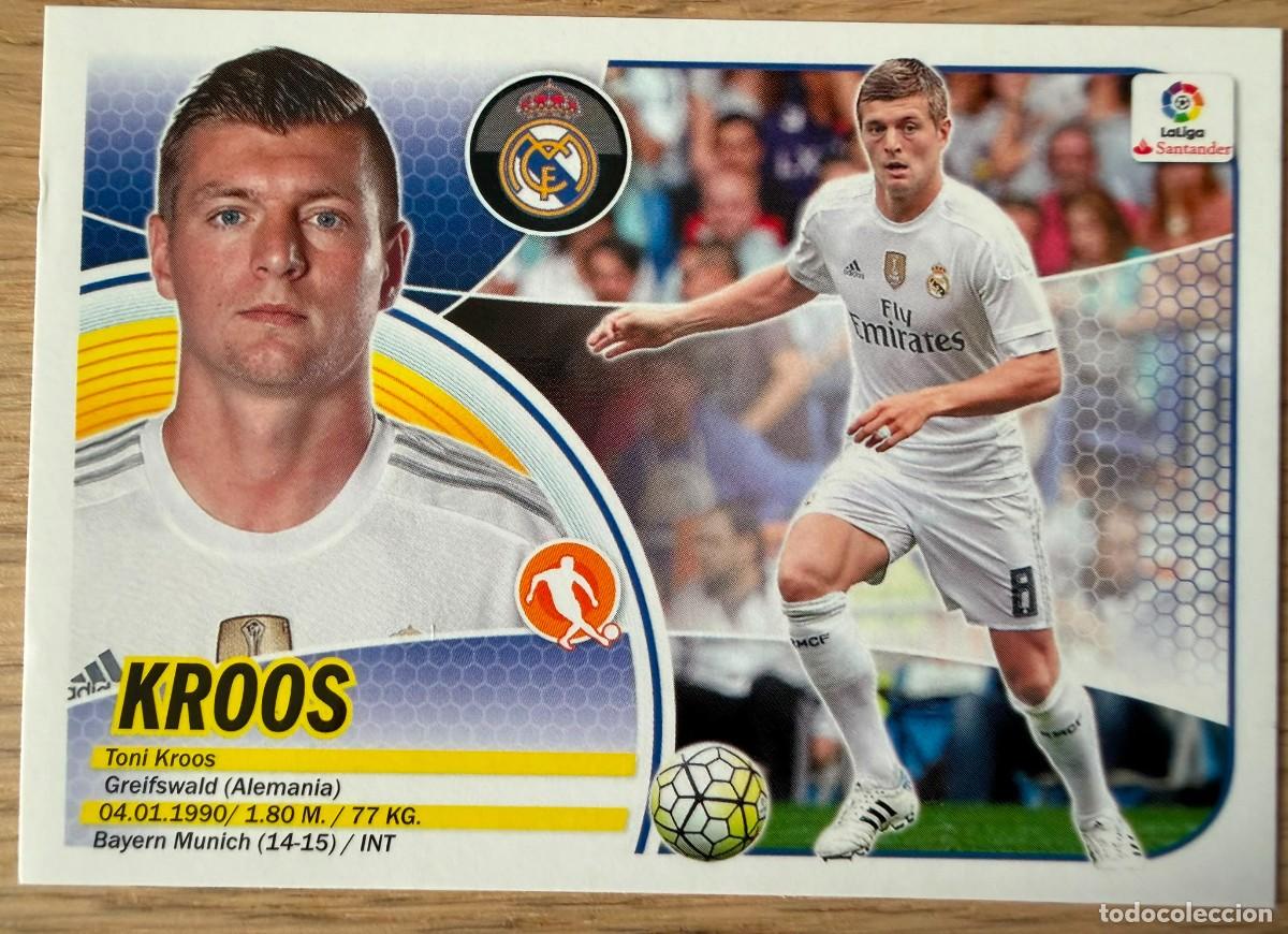 Cromos de f&uacute;tbol: 9 TONI KROOS REAL MADRID 16 17 2016 2017 LIGA SANTANDER COLECCIONES ESTE SIN PEGAR STICKER