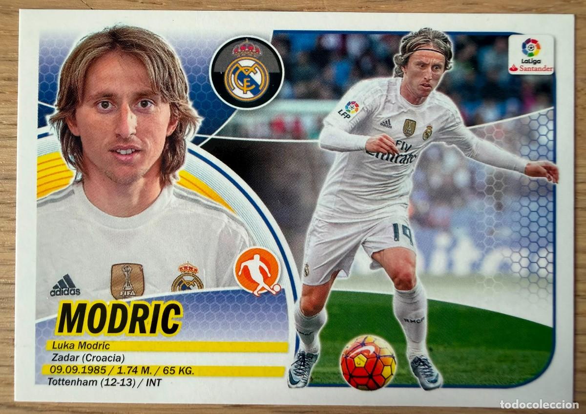 Cromos de f&uacute;tbol: 10 LUKA MODRIC REAL MADRID 16 17 2016 2017 LIGA SANTANDER COLECCIONES ESTE SIN PEGAR STICKER