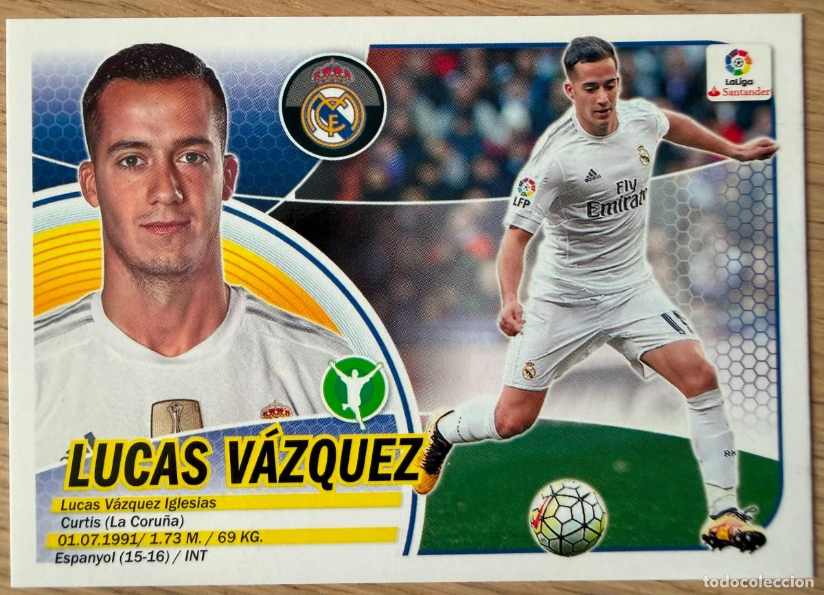 Cromos de f&uacute;tbol: 14A 14 A LUCAS VAZQUEZ REAL MADRID 16 17 2016 2017 LIGA SANTANDER COLECCIONES ESTE SIN PEGAR STICKER
