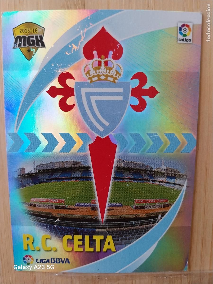 Cromos de f&uacute;tbol: ESCUDO CELTA VIGO MGK PANINI 2015 15 16 CROMO 109 CARD ORIGINAL MEGACRACKS *