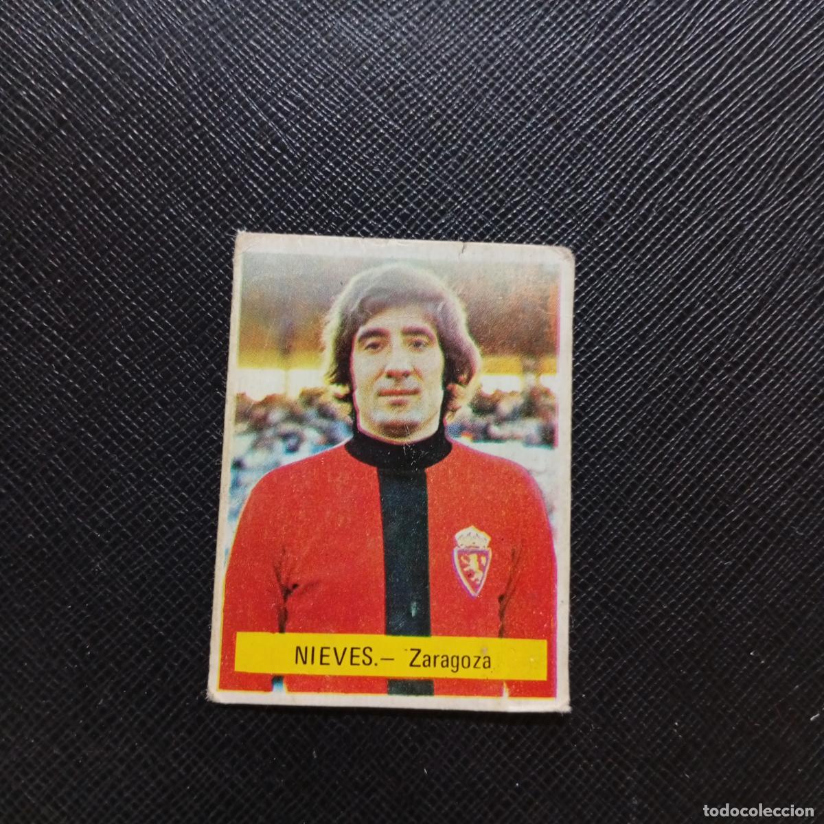 Cromos de f&uacute;tbol: NIEVES ZARAGOZA FINI 1975 1976 CROMO FUTBOL LIGA 75 76 - DESPEGADO - A124 PG190