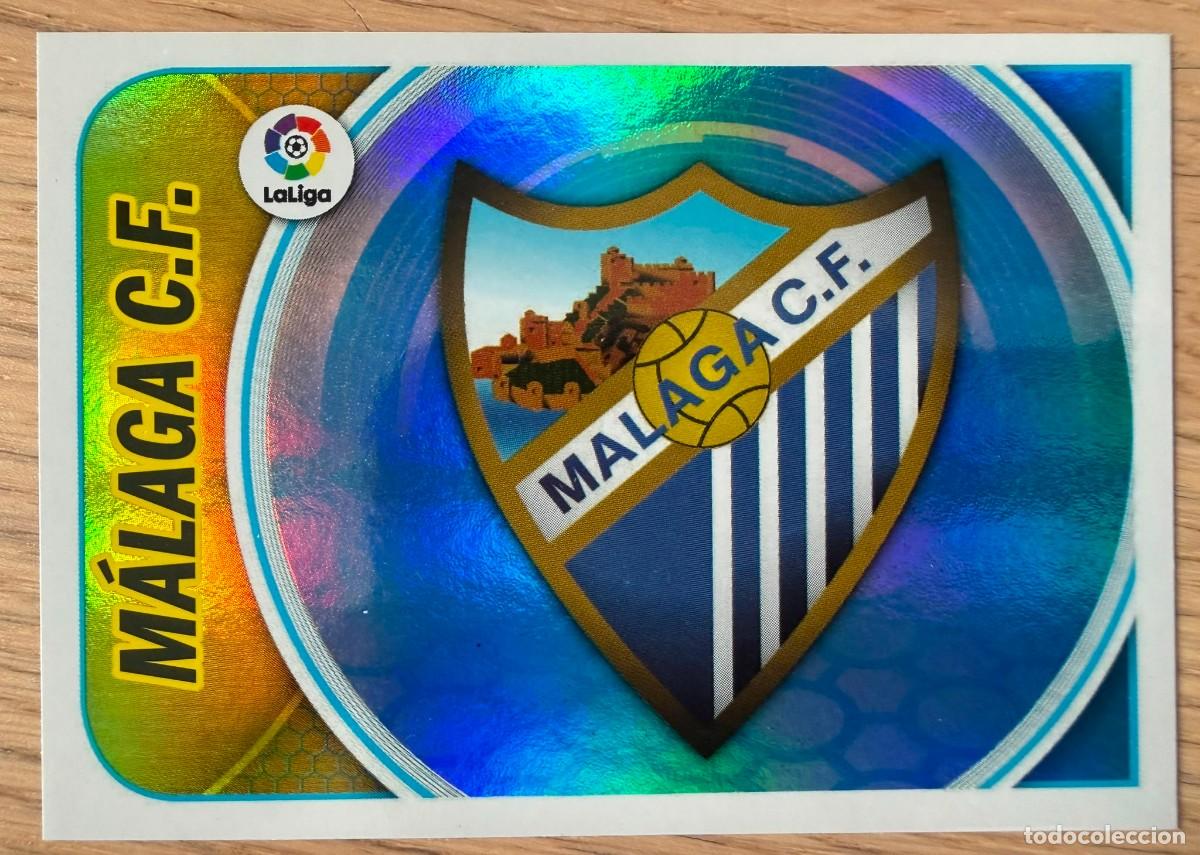 Cromos de f&uacute;tbol: 27 ESCUDO MALAGA 16 17 2016 2017 LIGA SANTANDER COLECCIONES ESTE SIN PEGAR STICKER