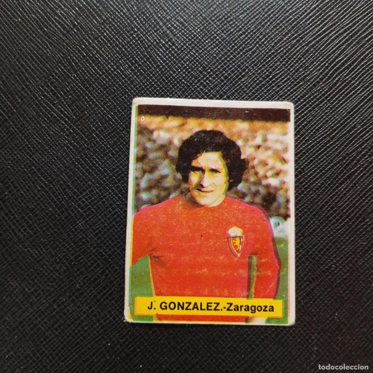 Fu&szlig;ball-Sticker: J GONZALEZ ZARAGOZA FINI 1975 1976 CROMO FUTBOL LIGA 75 76 - DESPEGADO - A124 PG208