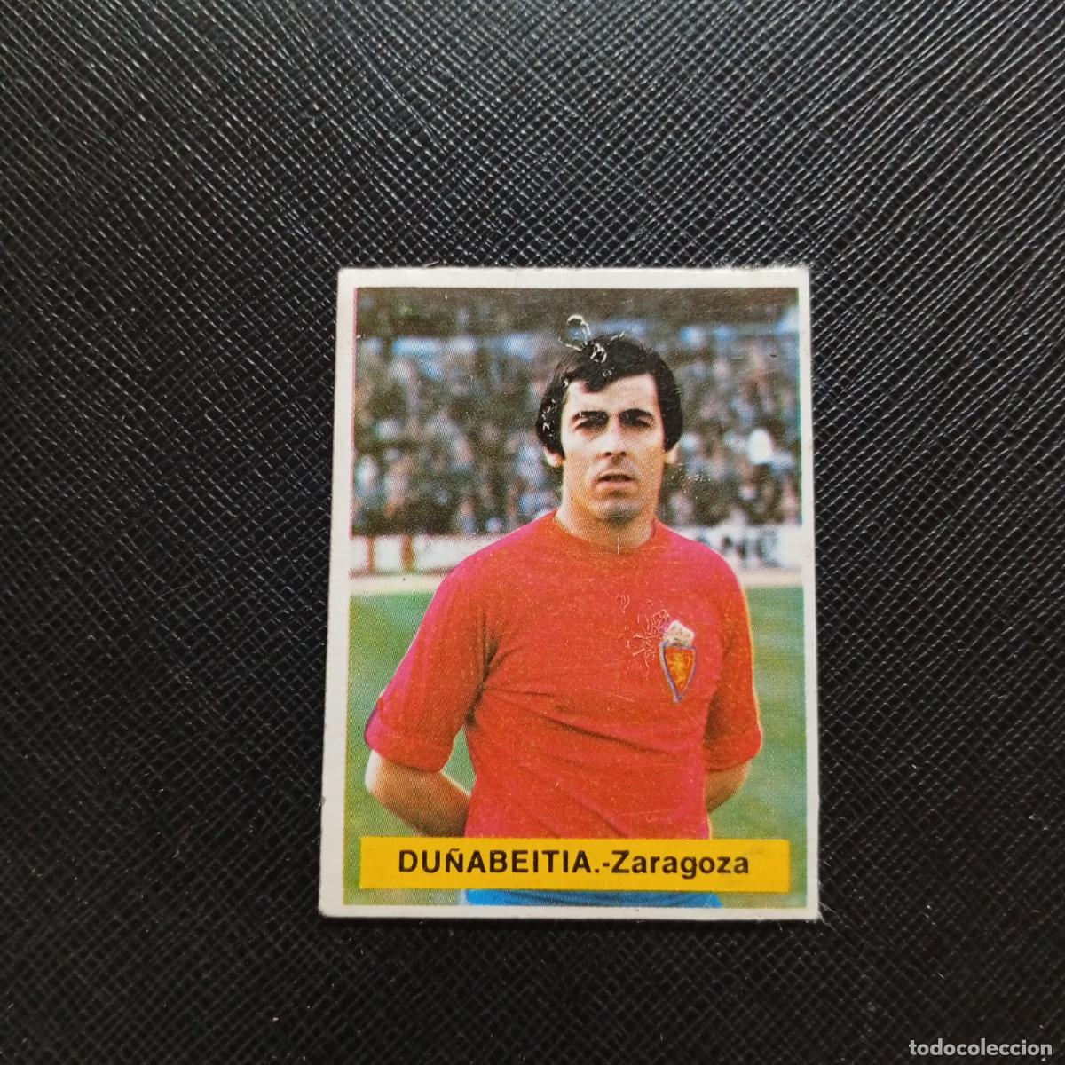 Fu&szlig;ball-Sticker: DU&Ntilde;ABEITIA ZARAGOZA FINI 1975 1976 CROMO FUTBOL LIGA 75 76 - DESPEGADO - A124 PG208