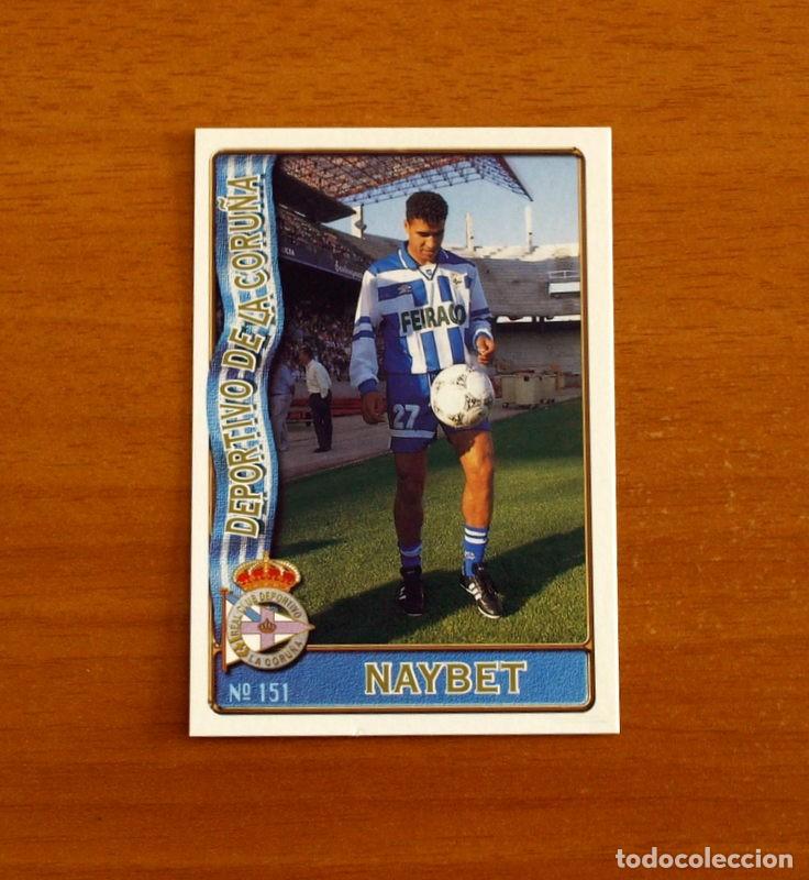 Cromos de f&uacute;tbol: Deportivo Coru&ntilde;a -N&ordm; 151 Naybet -Mundicromo Las Fichas de la Liga de F&uacute;tbol 1996-1997-96-97