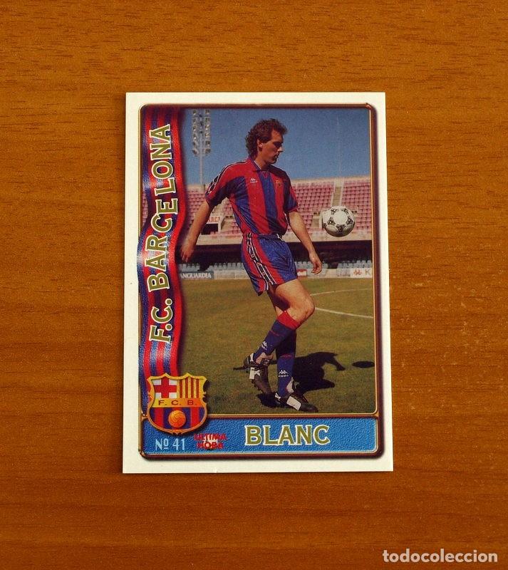 Cromos de f&uacute;tbol: Barcelona -N&ordm; 41 Blanc -&Uacute;ltima Hora -Mundicromo Las Fichas de la Liga de F&uacute;tbol 1996-1997-96-97