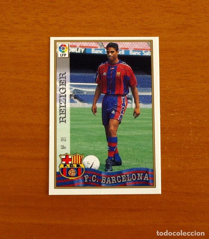 Cromos de f&uacute;tbol: Barcelona - N&ordm; 31 Reiziger - Mundicromo ficha de la Liga 1997-1998, 97-98