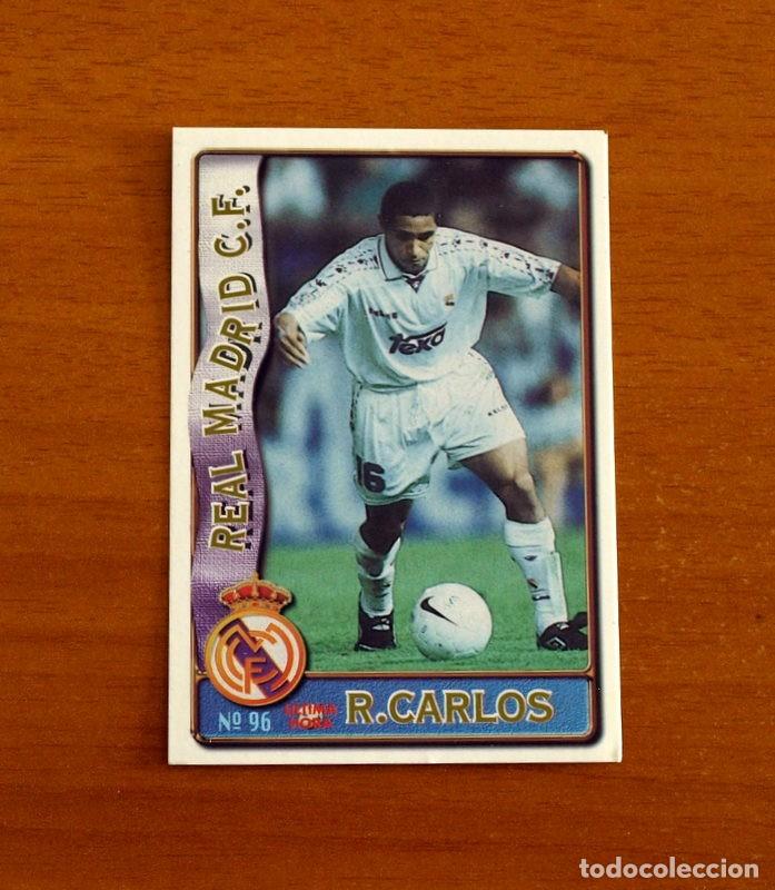 Cartes &agrave; collectionner de Football: Real Madrid-N&ordm; 96 Roberto Carlos-&Uacute;ltima Hora-Mundicromo Las Fichas de la Liga F&uacute;tbol 1996-1997-96-97