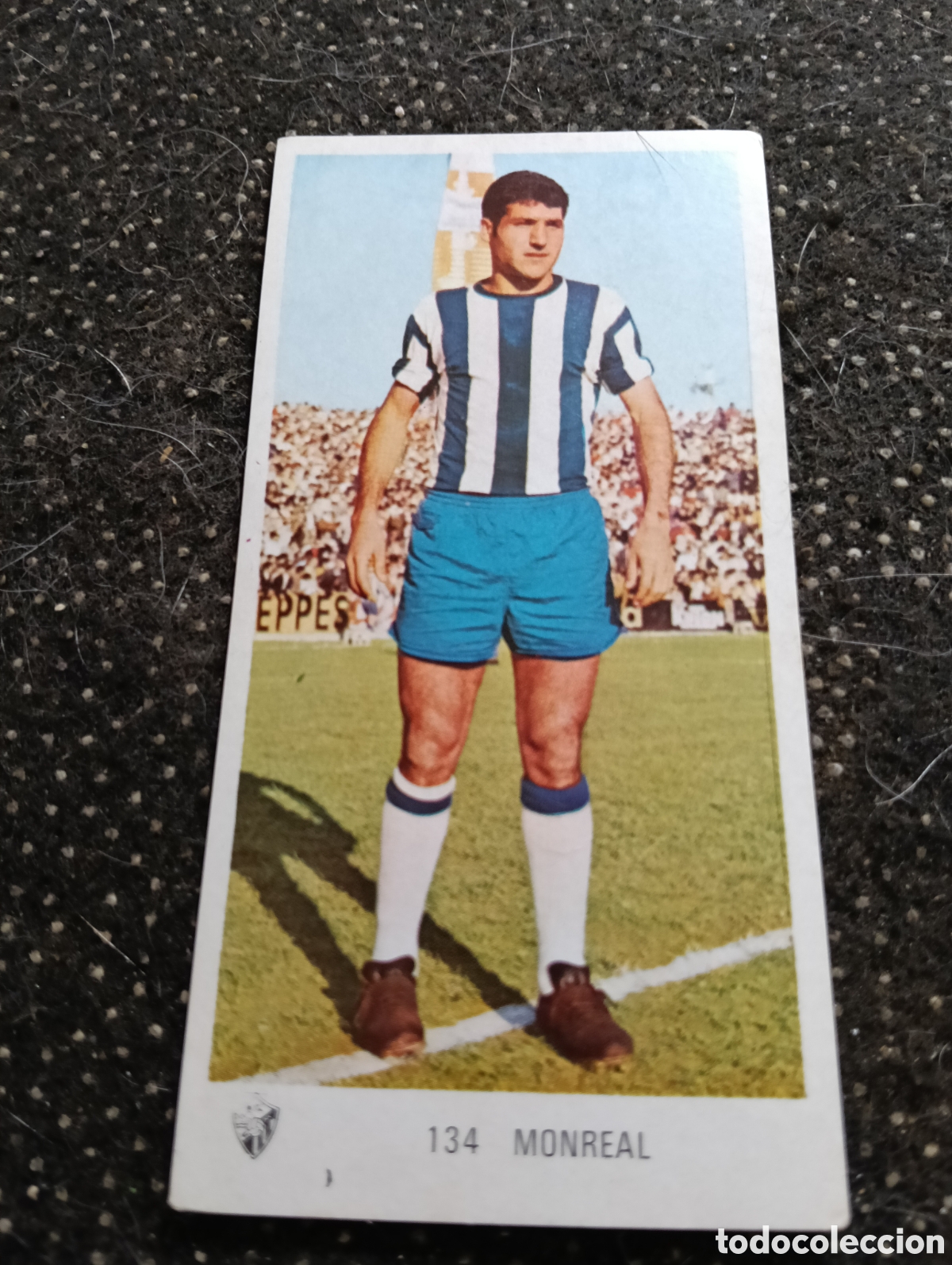 Cromos de f&uacute;tbol: N&deg; 134 Monreal M&aacute;laga Ruiz Romero 1971-1972. 71-72. Nunca pegado