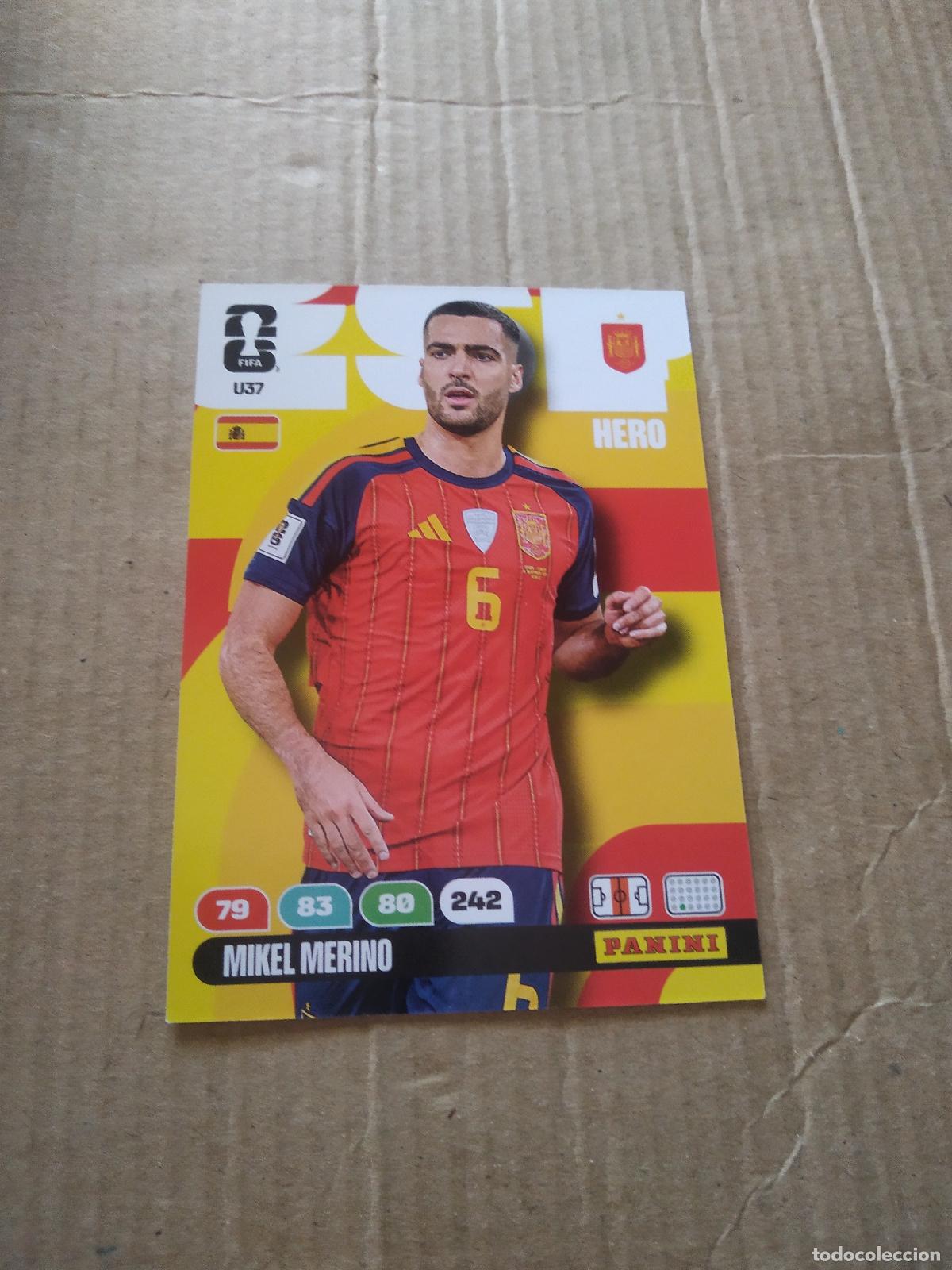 Cromos de f&uacute;tbol: U37 MIKEL MERINO ESPA&Ntilde;A UPGRADE UPDATE CROMO FUTBOL PANINI ADRENALYN MUNDIAL 2026 WORLD CUP