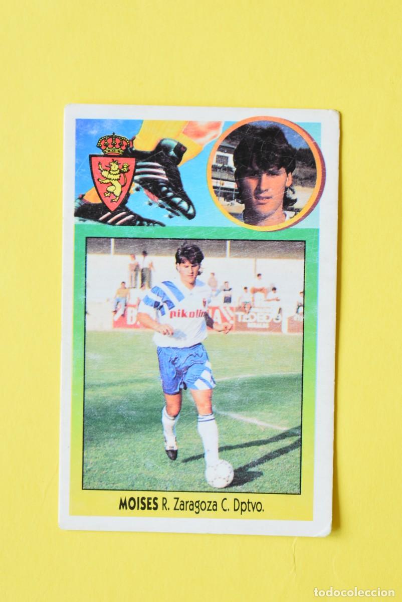 Cromos de f&uacute;tbol: Cromo Liga 1993 1994. 93 94. 1 &ordf; Divisi&oacute;n. Moises. Zaragoza. Ediciones ESTE. Recuperado