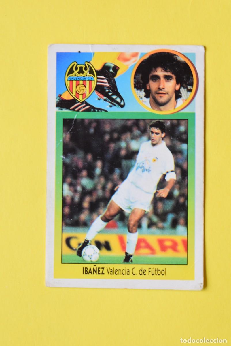 Cromos de f&uacute;tbol: Cromo Liga 1993 1994. 93 94. 1 &ordf; Divisi&oacute;n. Iba&ntilde;ez. Valencia. Ediciones ESTE. Recuperado