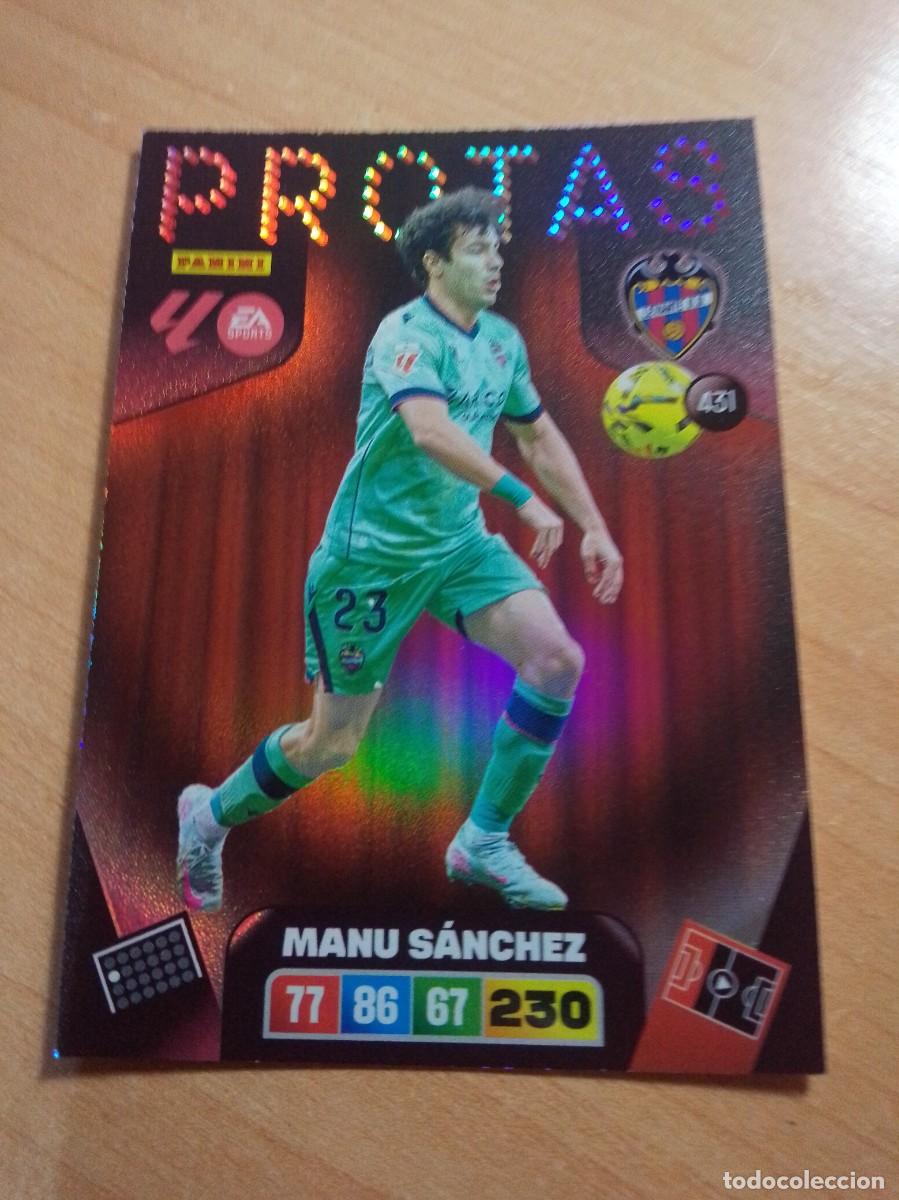 Cromos de f&uacute;tbol: 431 MANU S&Aacute;NCHEZ PROTAS DEL LEVANTE 25 26 ADRENALYN XL 2025 2026