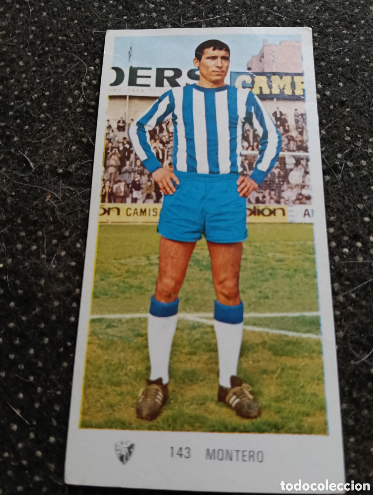 Cromos de f&uacute;tbol: N&deg; 1143 Montero M&aacute;laga Ruiz Romero 1971-1972. 71-72. Nunca pegado
