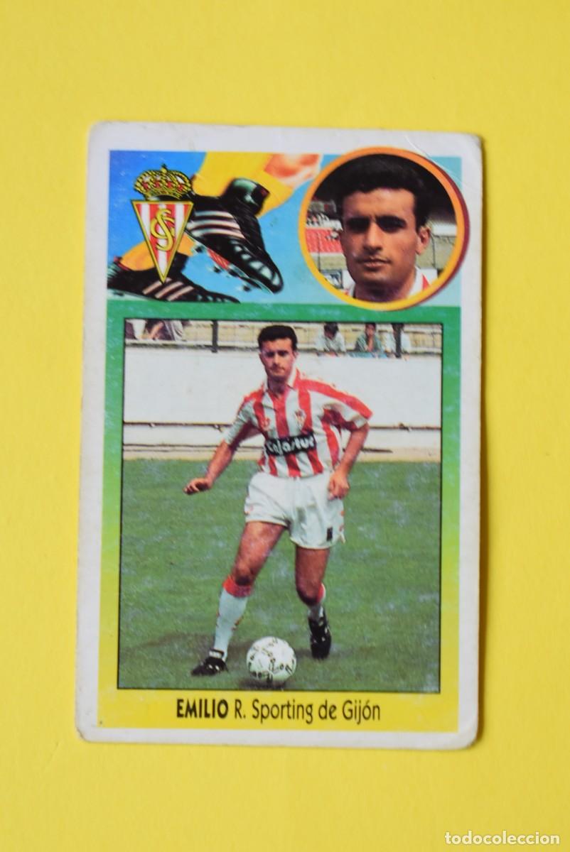 Cromos de f&uacute;tbol: Cromo Liga 1993 1994. 93 94. 1 &ordf; Divisi&oacute;n. Emilio. Sporting de Gij&oacute;n. Ediciones ESTE. Recuperado