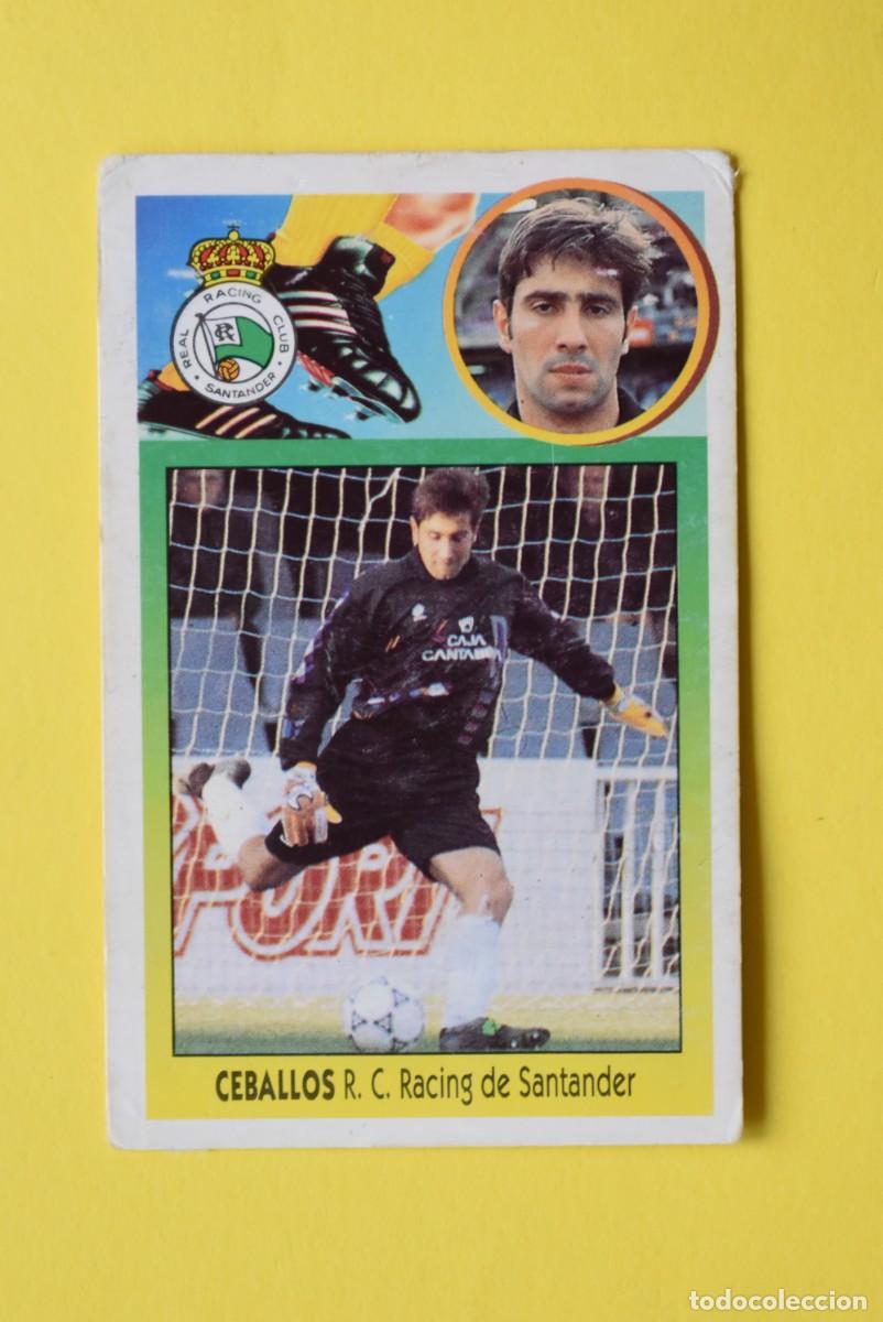 Fu&szlig;ball-Sticker: Cromo Liga 1993 1994. 93 94. 1 &ordf; Divisi&oacute;n. Ceballos. Racing de Santander. Ediciones ESTE. Recuperado