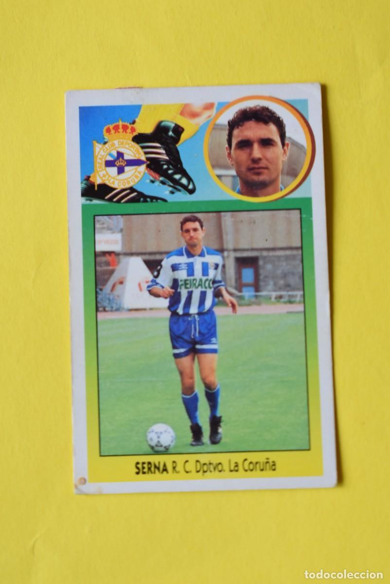 Cromos de f&uacute;tbol: Cromo Liga 1993 1994. 93 94. 1 &ordf; Divisi&oacute;n. Serna. Deportivo La Coru&ntilde;a. Ediciones ESTE. Recuperado