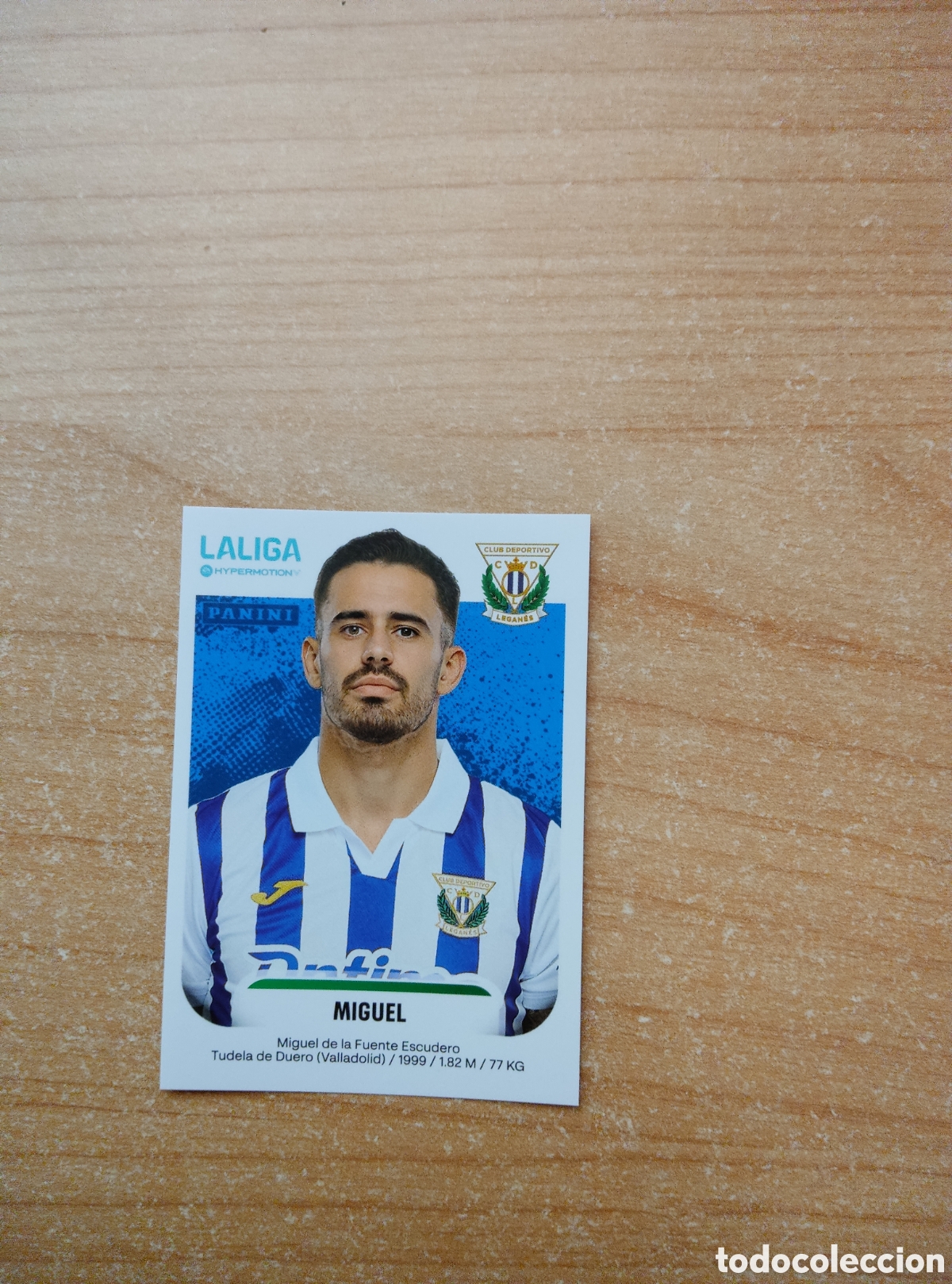 Cromos de f&uacute;tbol: 285 MIGUEL DE LA FUENTE LEGANES LIGA HYPERMOTION 2025 2026