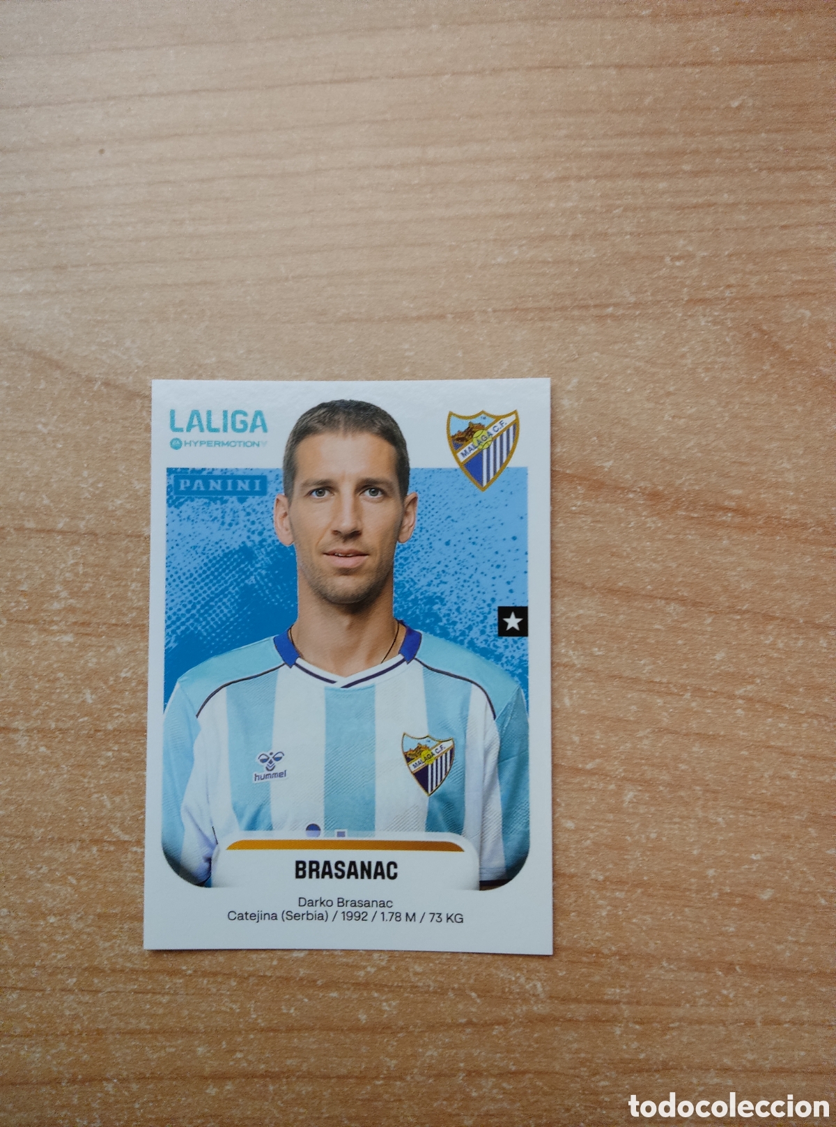 Figurine di Calcio: 296A BRASANAC MALAGA LIGA HYPERMOTION 2025 2026