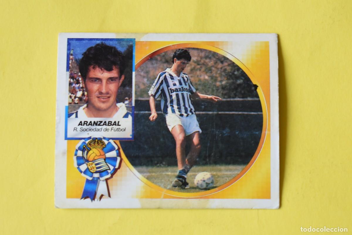 Figurine di Calcio: Cromo Liga 1994 1995. 94 95. 1 &ordf; Divisi&oacute;n. Aranzabal. Real Sociedad. Ediciones ESTE. Sin pegar