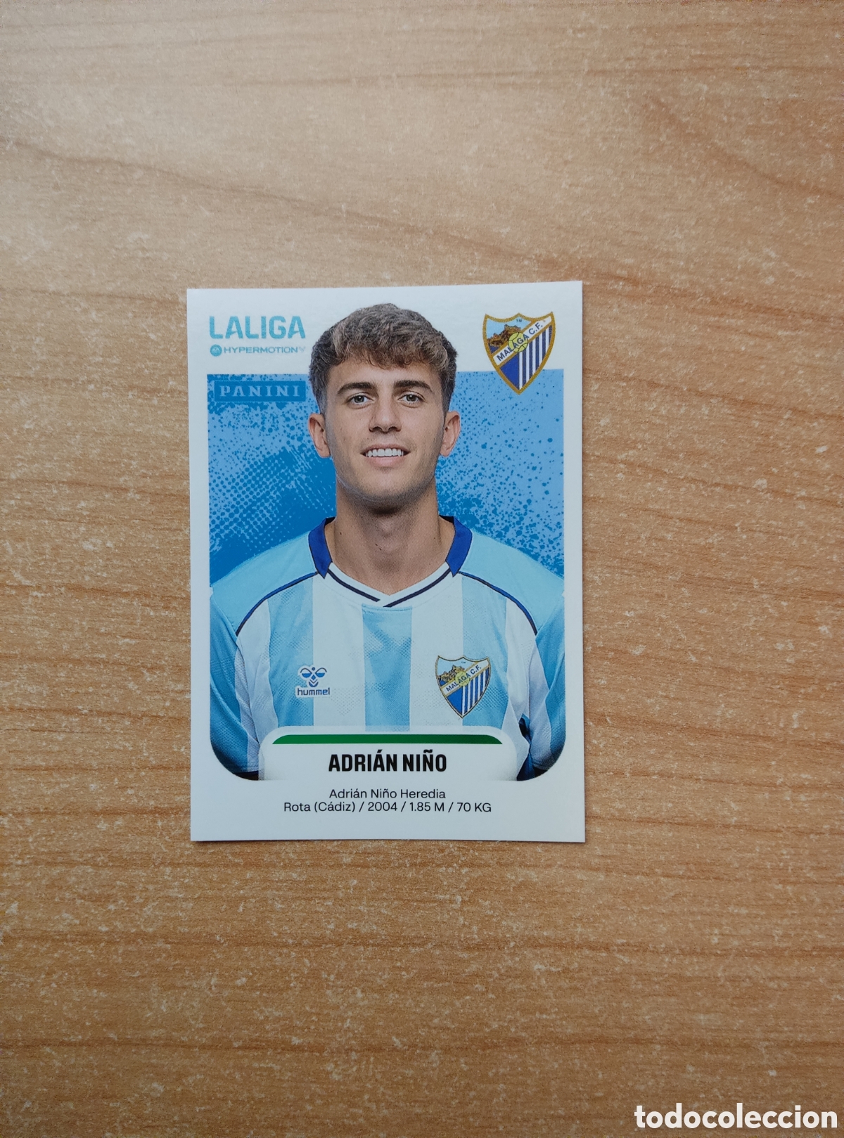 Cromos de f&uacute;tbol: 304 ADRIAN NI&Ntilde;O MALAGA LIGA HYPERMOTION 2025 2026