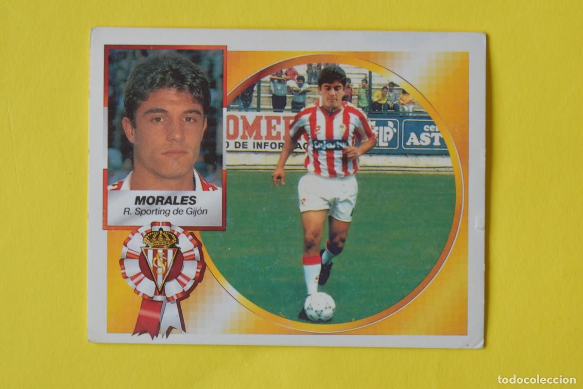 Cromos de f&uacute;tbol: Cromo Liga 1994 1995. 94 95. 1 &ordf; Divisi&oacute;n. Morales. Sporting de Gij&oacute;n. Ediciones ESTE. Sin pegar