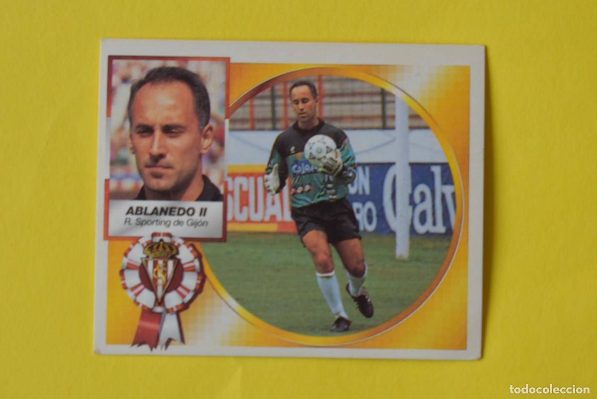 Cromos de f&uacute;tbol: Cromo Liga 1994 1995. 94 95. 1 &ordf; Divisi&oacute;n. Ablanedo II. Sporting de Gij&oacute;n. Ediciones ESTE. Sin pegar