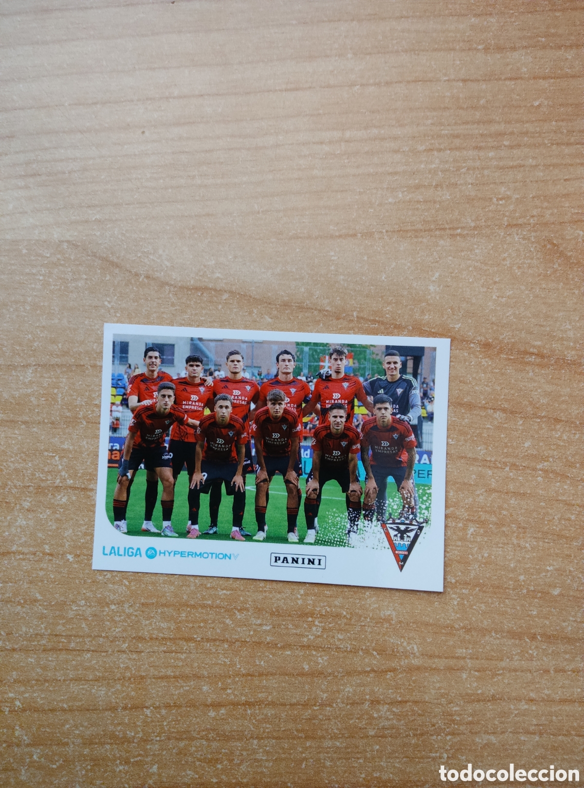 Cromos de f&uacute;tbol: 307 EQUIPO MIRANDES LIGA HYPERMOTION 2025 2026