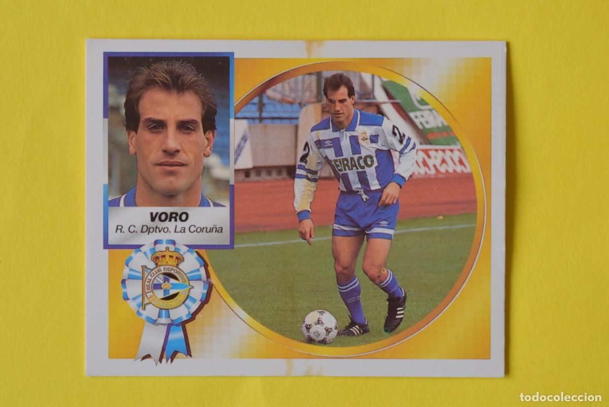 Cromos de f&uacute;tbol: Cromo Liga 1994 1995. 94 95. 1 &ordf; Divisi&oacute;n. Voro. Deportivo La Coru&ntilde;a. Ediciones ESTE. Sin pegar