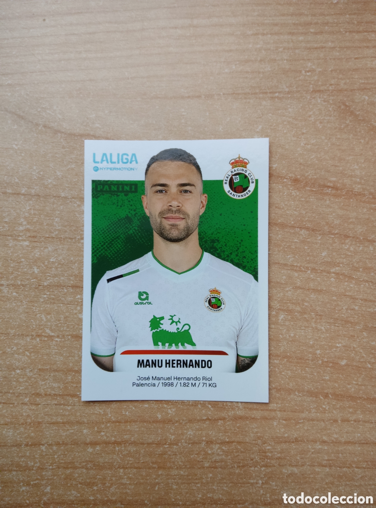 Football Stickers: 331 MANU HERNANDO RACING SANTANDER LIGA HYPERMOTION 2025 2026