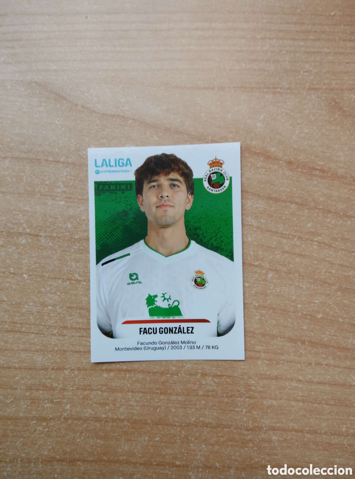 Cromos de f&uacute;tbol: 332 FACUNDO GONZALEZ RACING SANTANDER LIGA HYPERMOTION 2025 2026