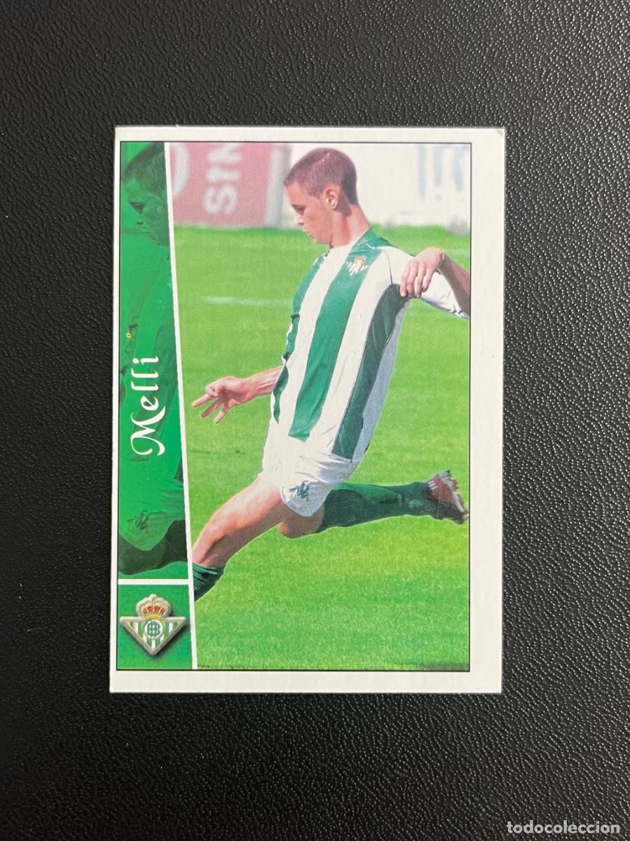 Cromos de f&uacute;tbol: 659 MELLI REAL BETIS BALOMPI&Eacute; FICHAS DE LA LIGA PLUS 2002 2003 MUNDICROMO 02 03 CON FALLO IMPRESI&Oacute;N