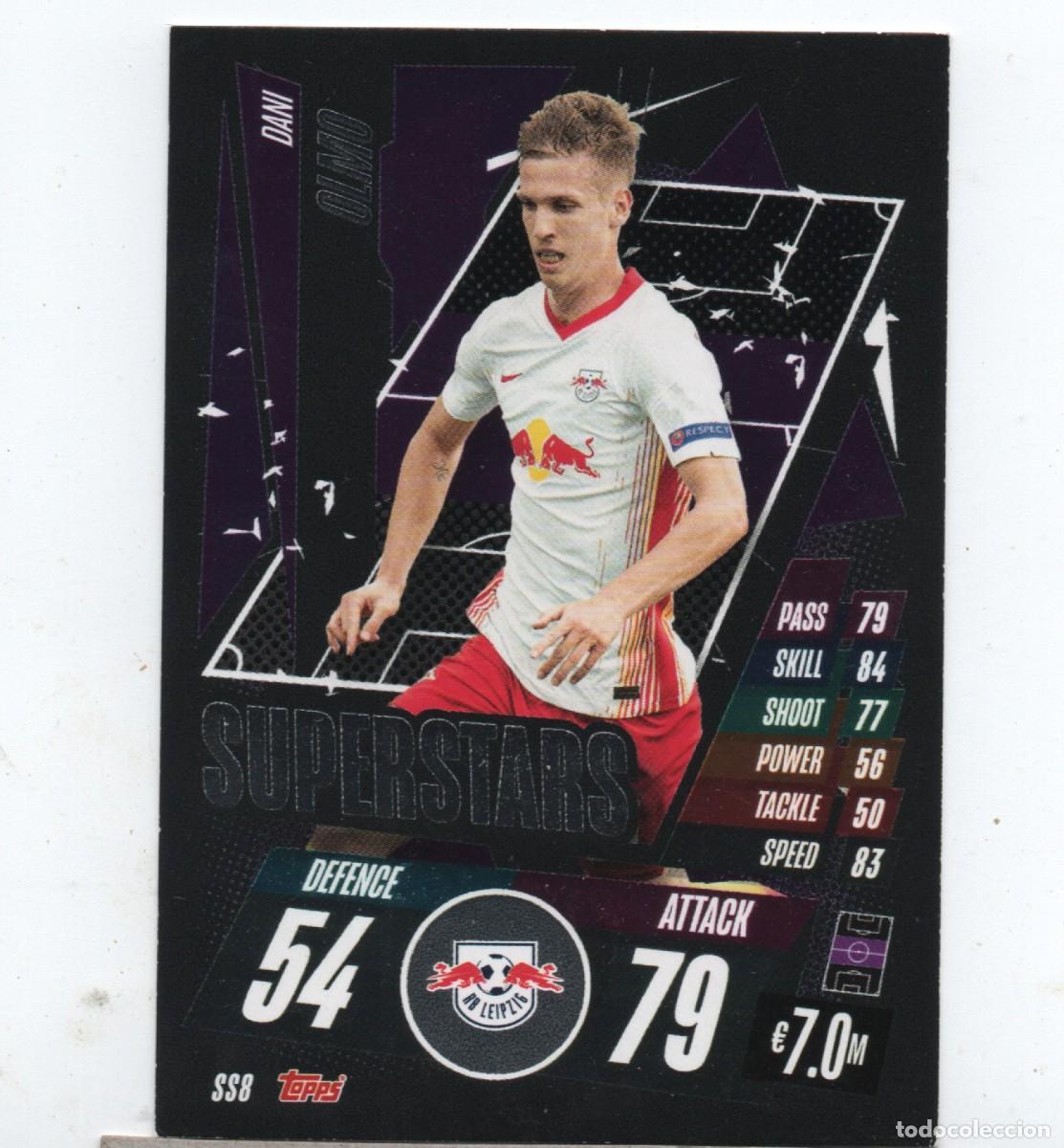 Figurine di Calcio: TOPPS MATCH ATTAX SS8 SUPER STARS DANI OLMO - RB LEIPZIG, GOOD CONDITION