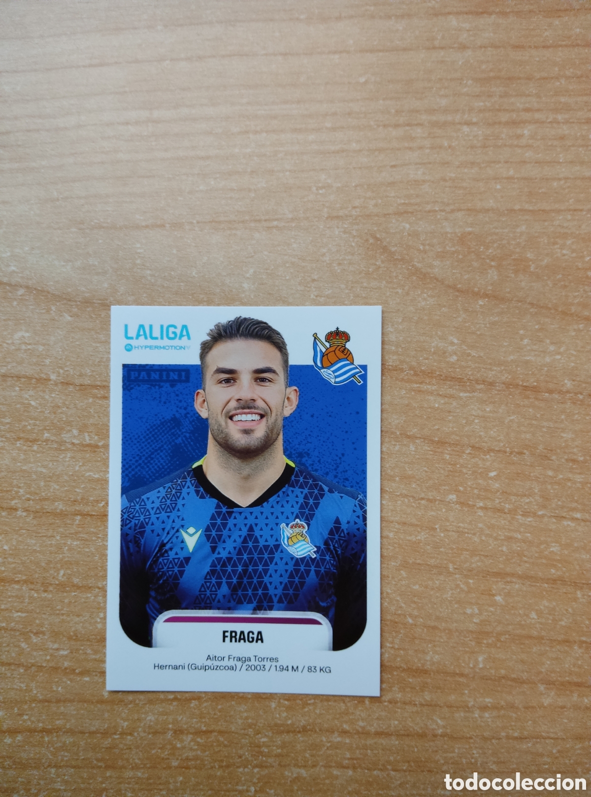 Cromos de f&uacute;tbol: 346 FRAGA REAL SOCIEDAD B LIGA HYPERMOTION 2025 2026