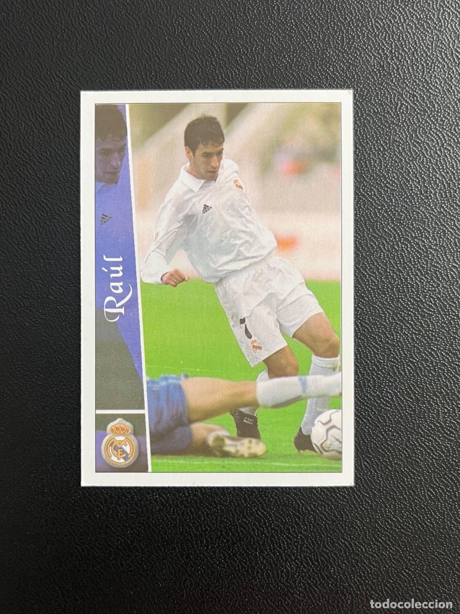 Cromos de f&uacute;tbol: 74 RA&Uacute;L GONZ&Aacute;LEZ REAL MADRID FICHAS DE LA LIGA 2002 2003 MUNDICROMO 02 03